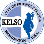 City of Kelso Logo - Featuring a Bagpiper Silhouette